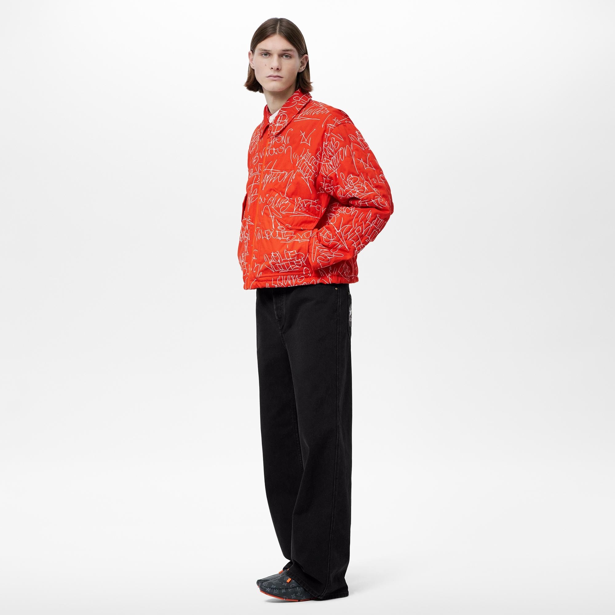 Embroidered Denim Bomber - 5