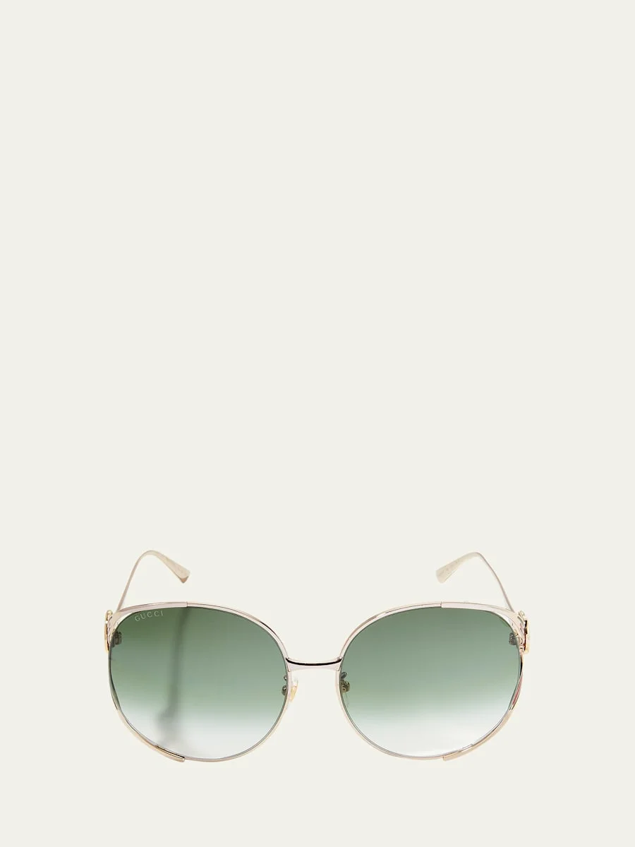 Oversized Oval GG Sunglasses - 1