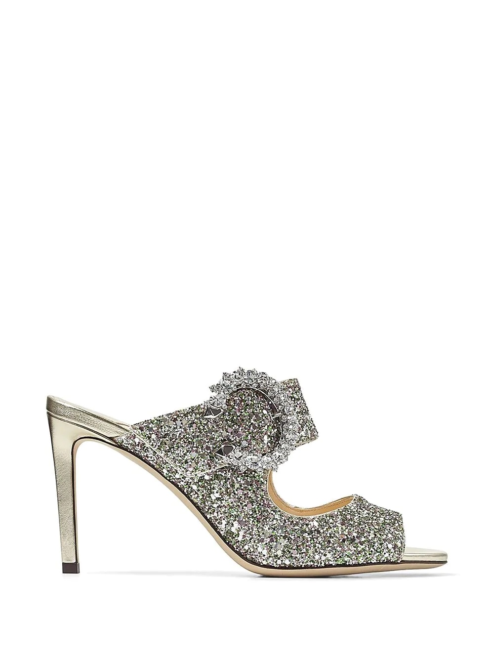 Saf glitter-embellished 85mm sandals - 1