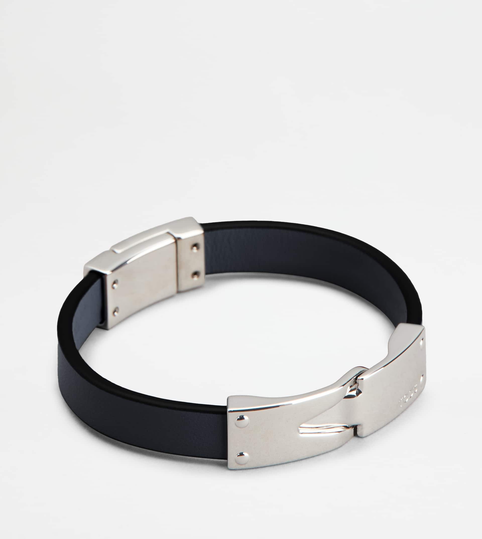 BRACELET IN LEATHER - BLUE - 2