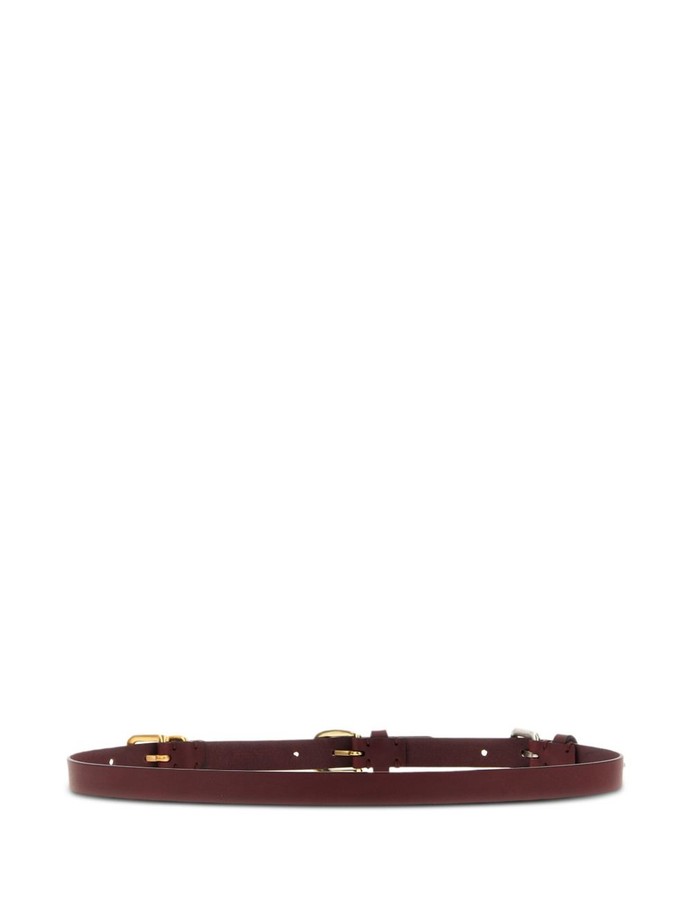 leather buckle belt - 2