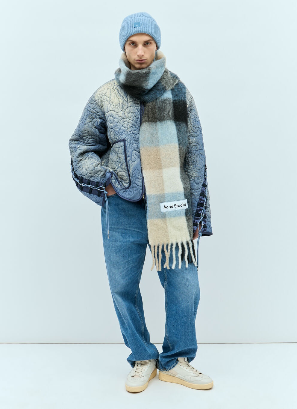 Acne Studios Acne Studios Men Mohair Checked Scarf luosophy - Main Image