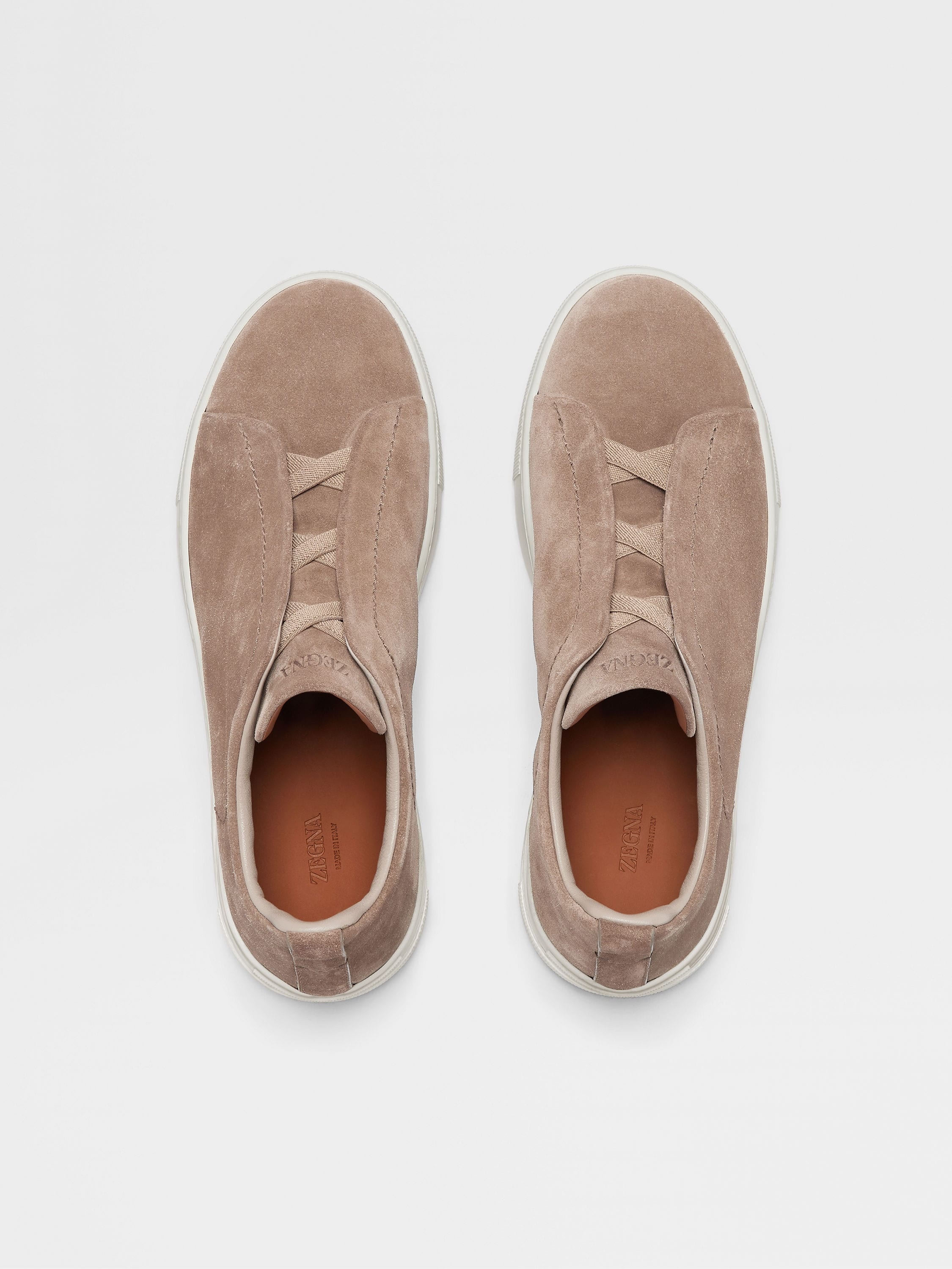 BEIGE SUEDE TRIPLE STITCH™ SNEAKERS - 3