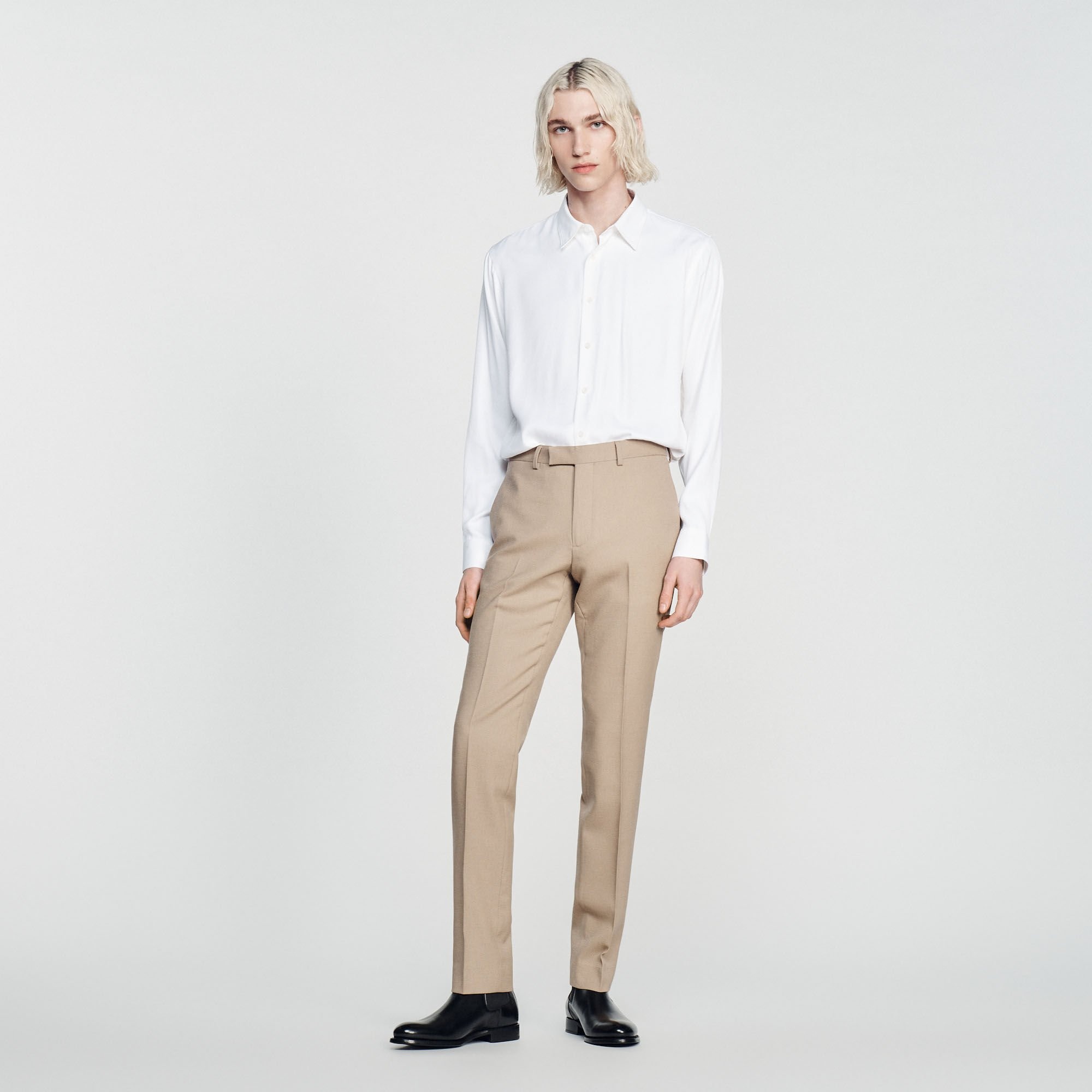 WOOL SUIT TROUSERS - 2