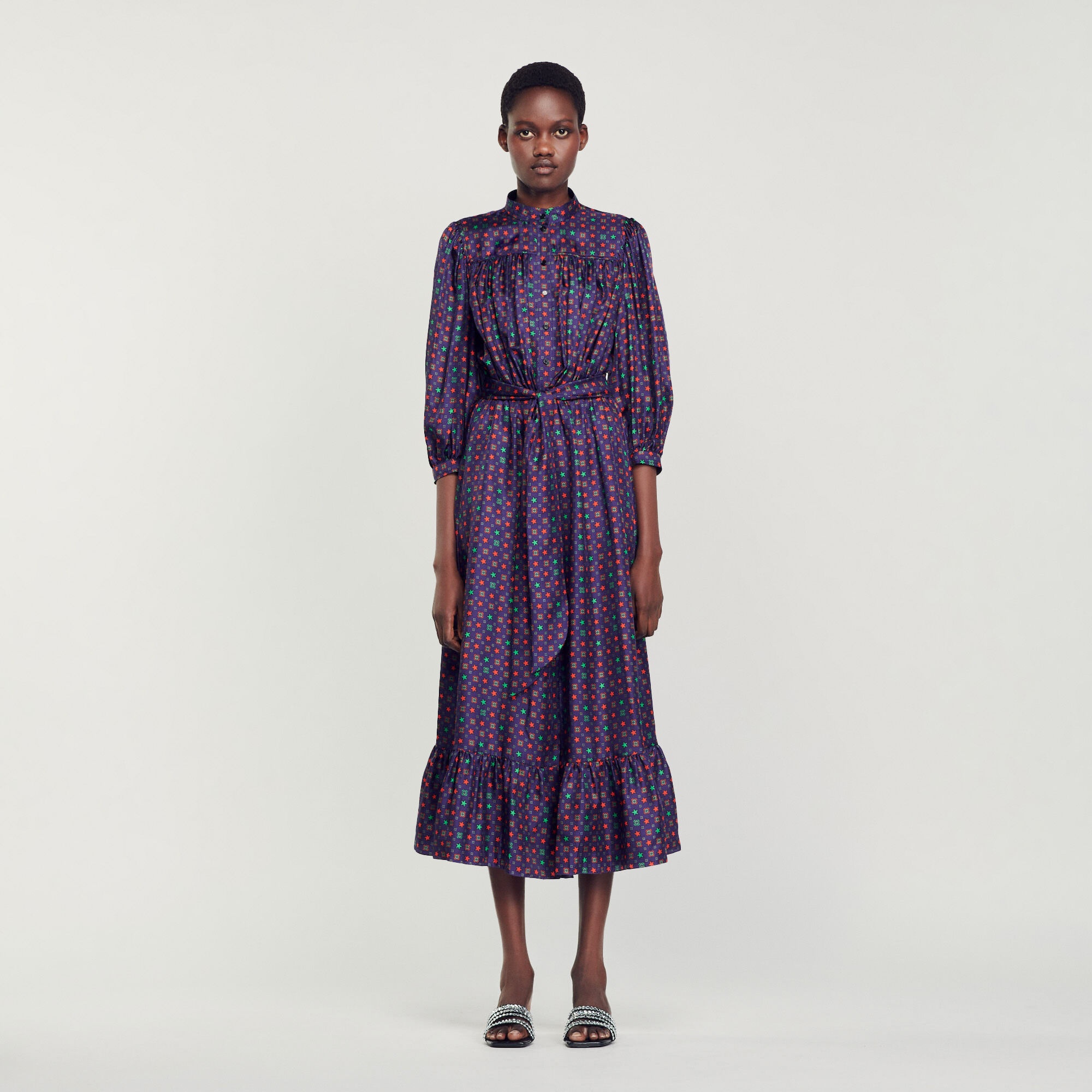 PRINTED MIDI DRESS - 3