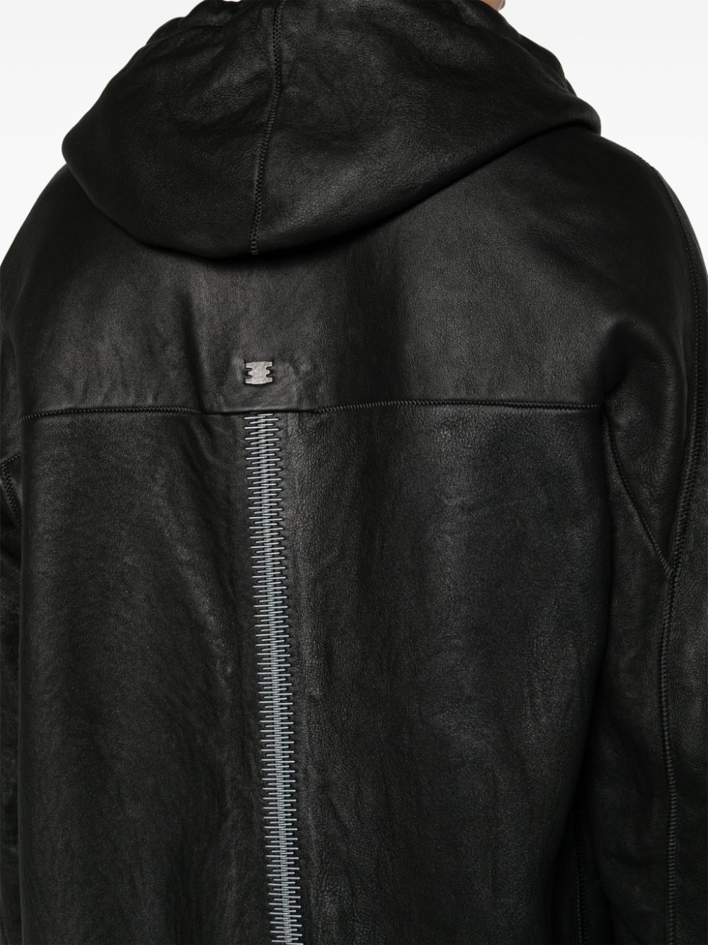 zip-up hooded coat - 5