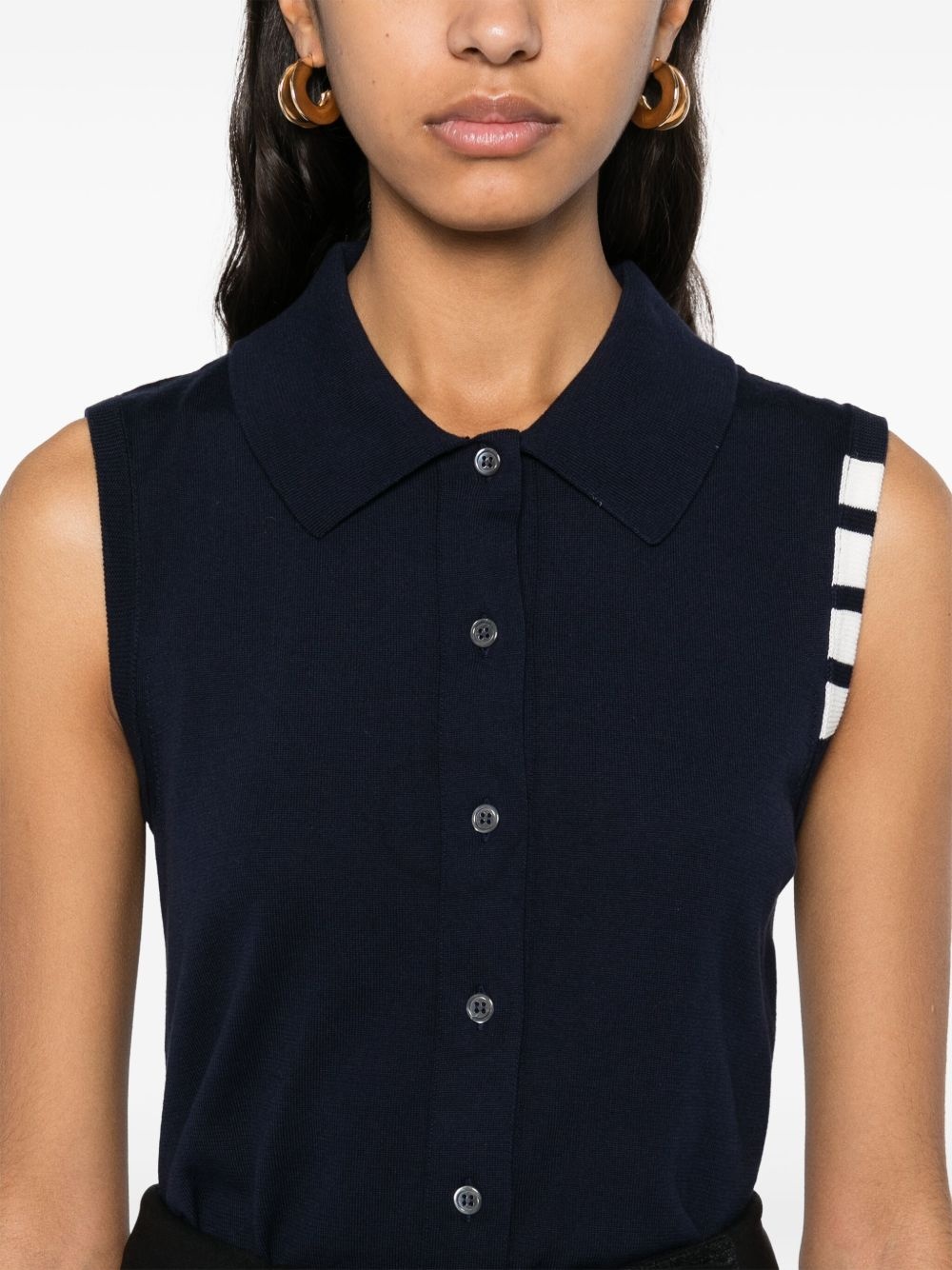 4-Bar cotton vest - 5