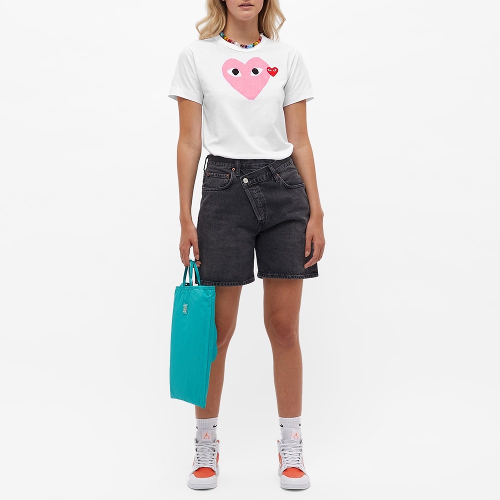 Comme des Garcons Play Women's Double Heart Logo Tee - 5