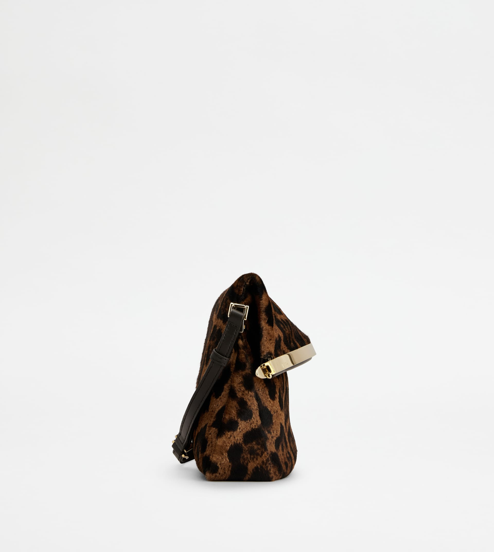 TOD'S MAGENTA BAG FLAP BAG IN PONY EFFECT LEATHER SMALL - BROWN - 2