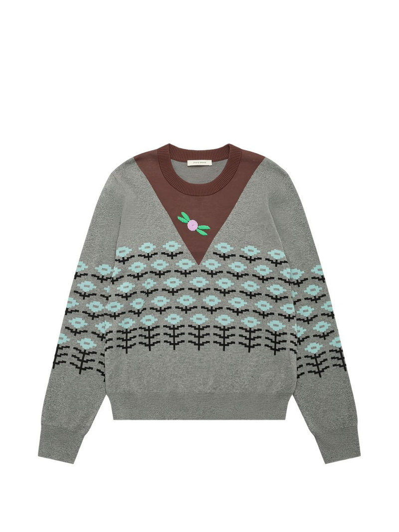 Pixel Flower sweater 1