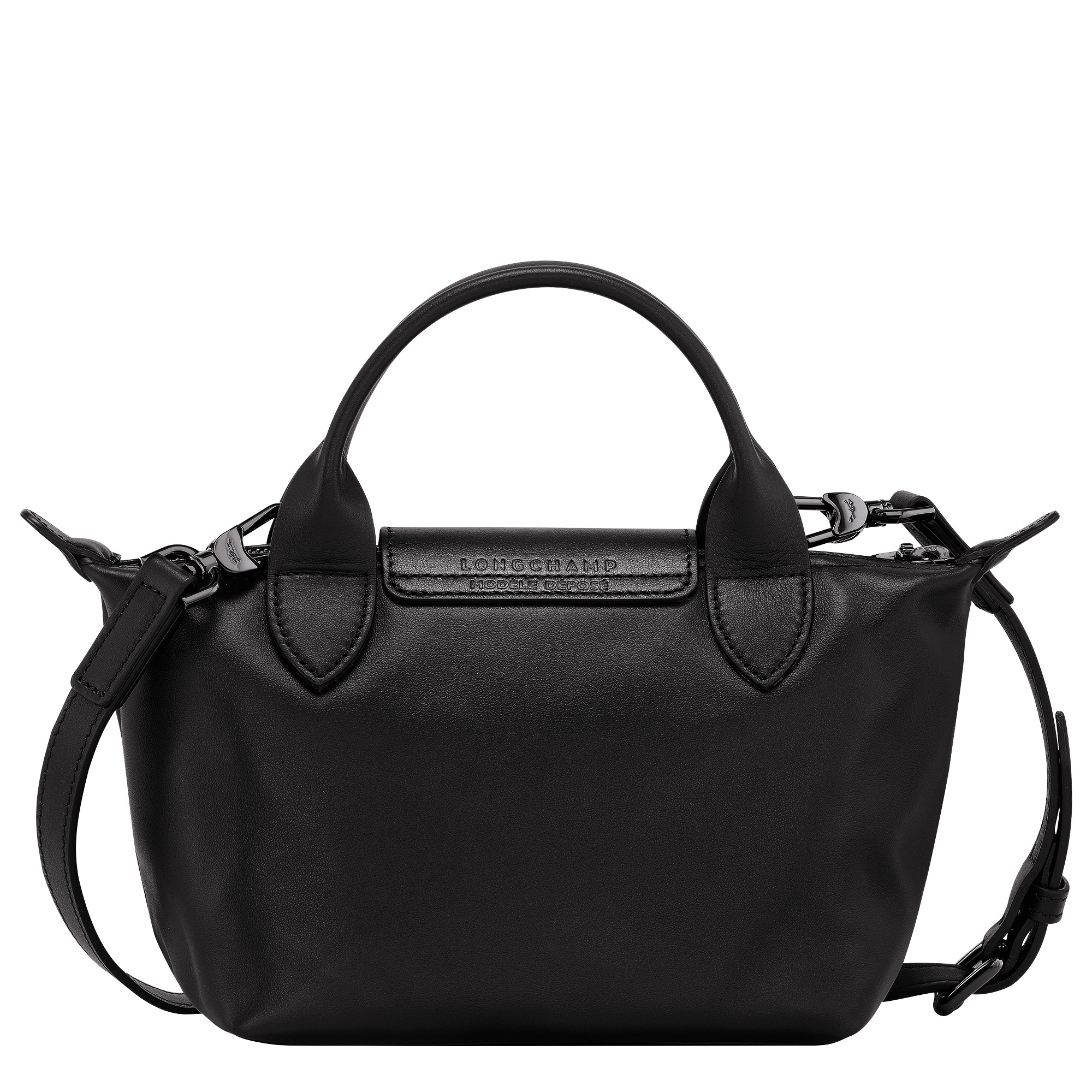 Le Pliage Xtra XS Handbag Black - Leather - 4