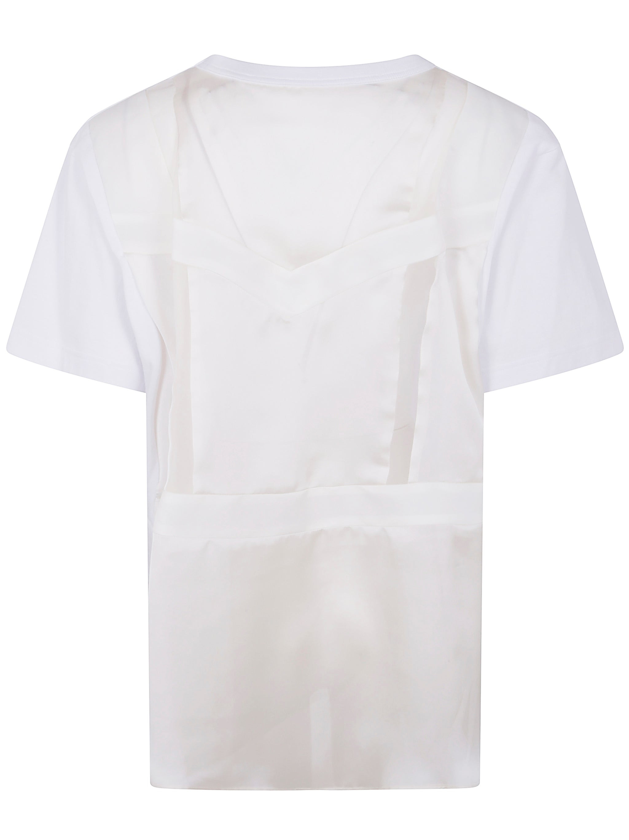 Sacai Women Nylon Twill Mix Cotton Jersey T-Shirt - 2