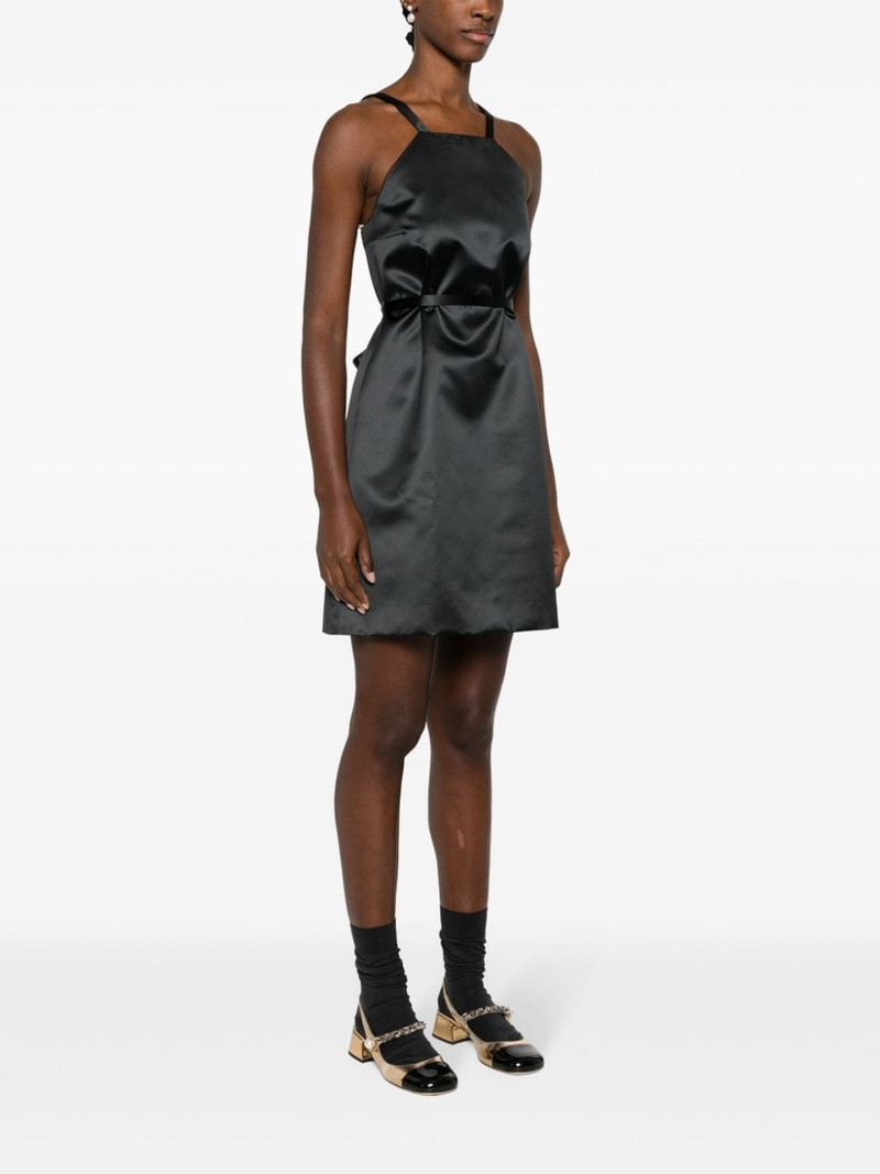 belted satin mini dress 3