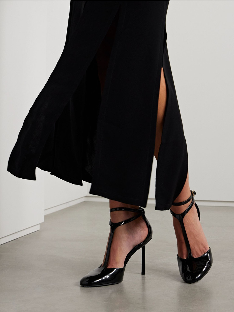 FERRAGAMO Lysandra patent-leather pumps Black outlook