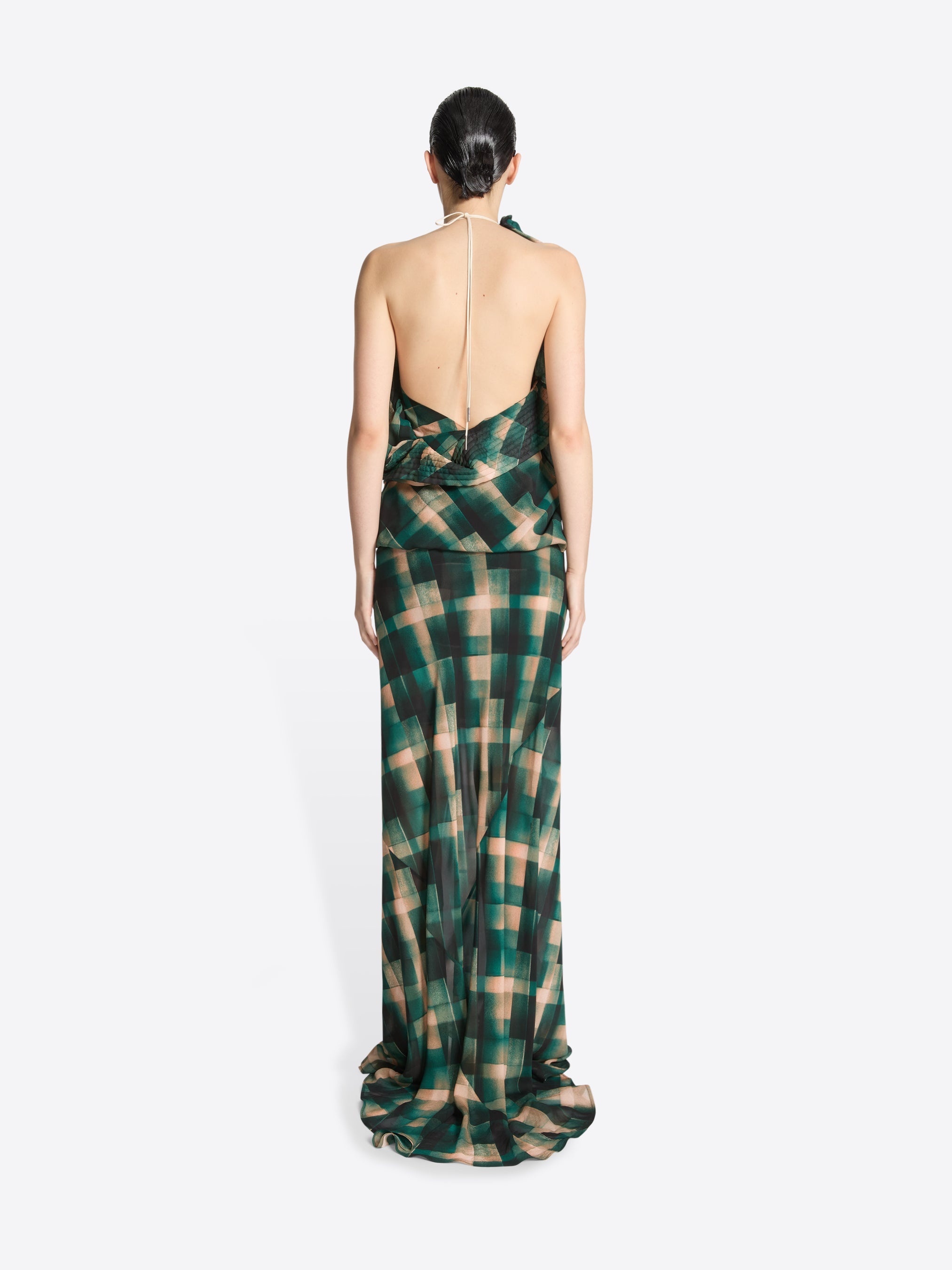 LONG DRAPED SKIRT - 4