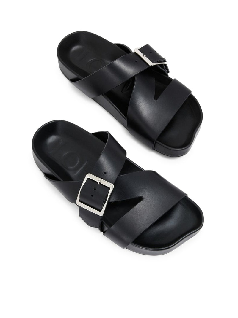 Loewe X Paula`S Ibiza Men Slide Ease Buckle In Vegetable Tanned Calfskin - 3