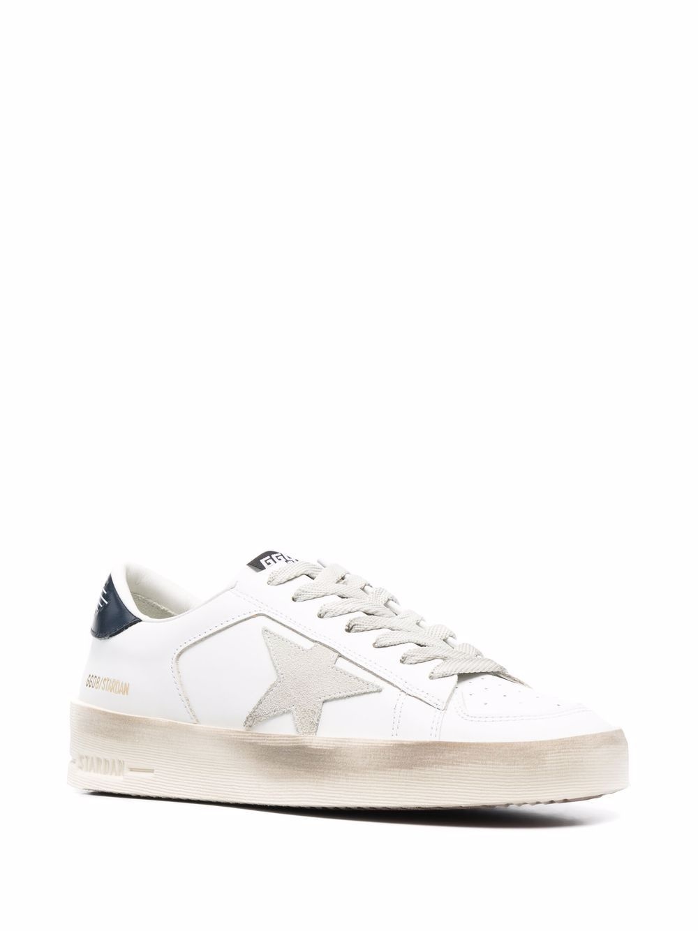 star-patch lace-up sneakers - 2