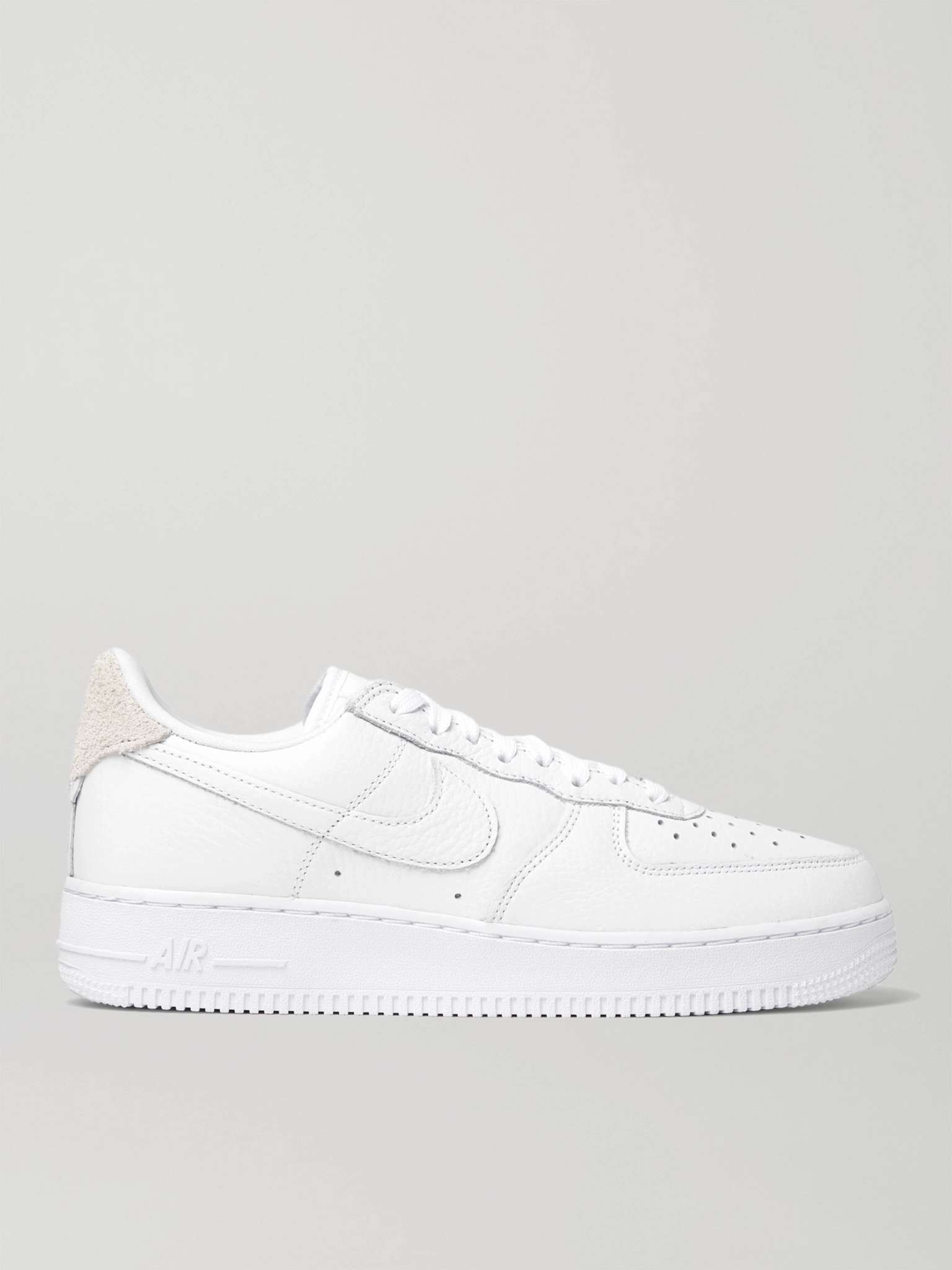 Air Force 1 '07 Craft Full-Grain Leather and Suede Sneakers - 1