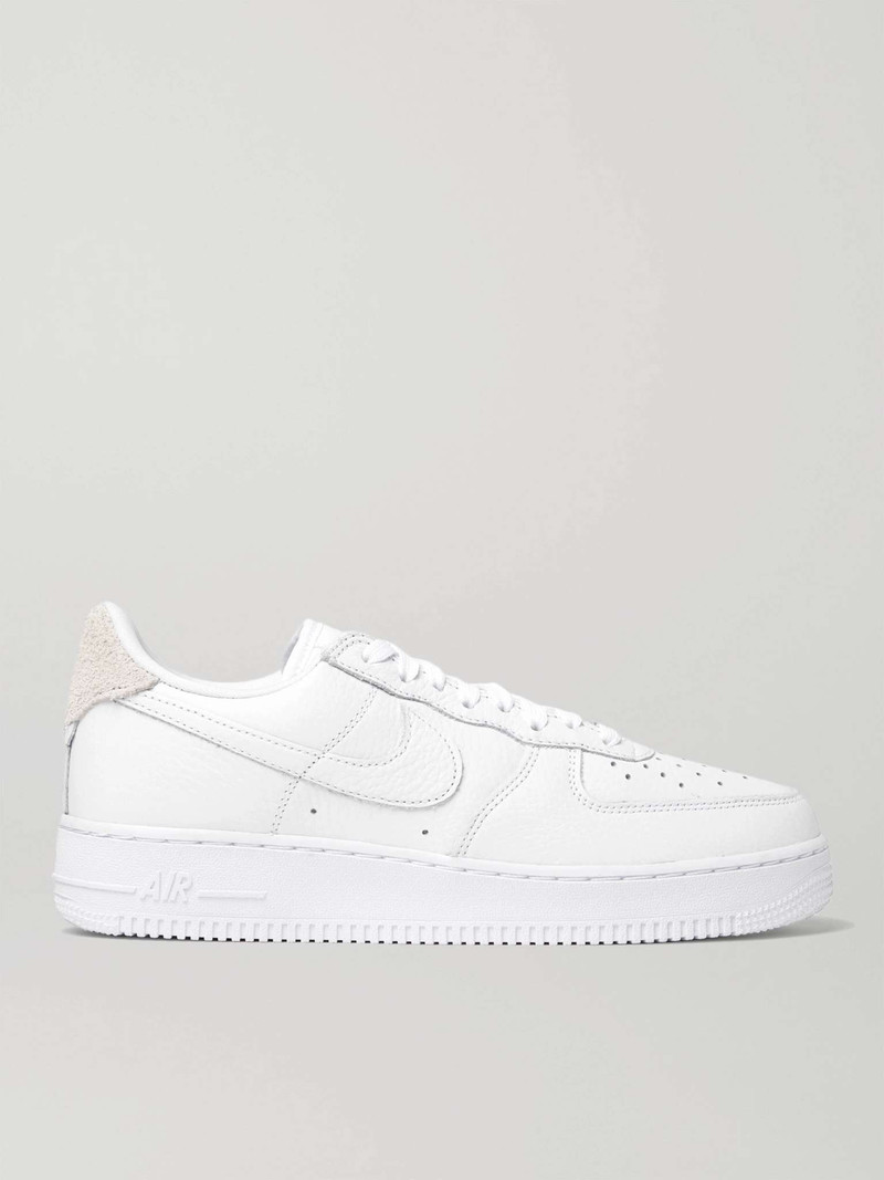 Air Force 1 '07 Craft Full-Grain Leather and Suede Sneakers - 1