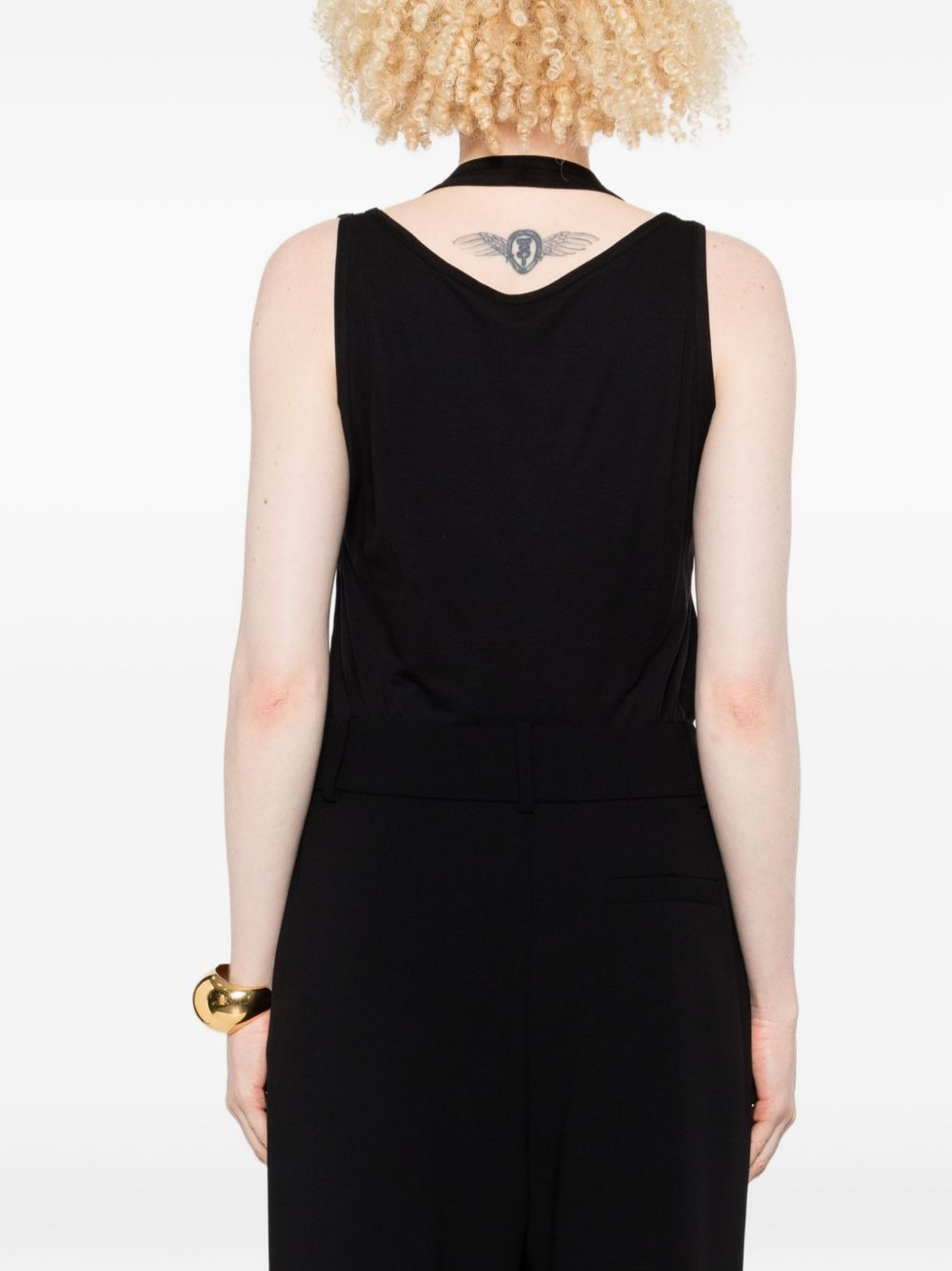 sequin-embellished sleeveless top - 4