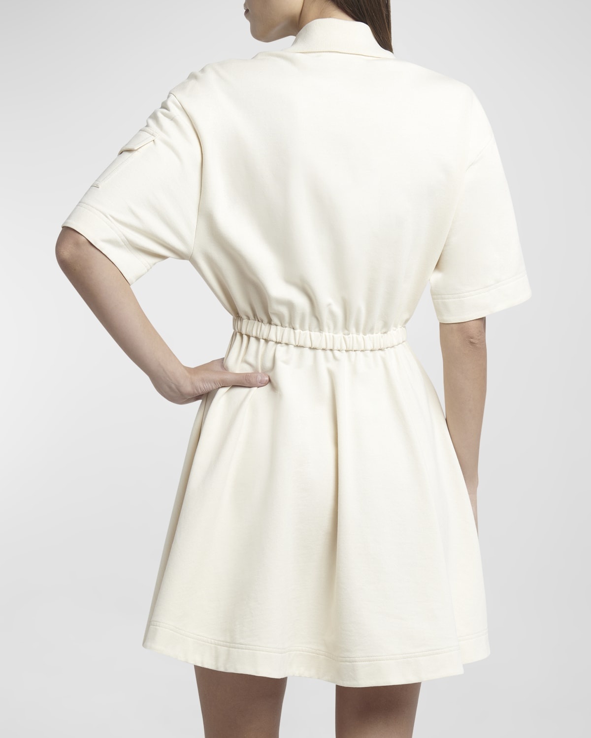 Moncler Fit-and-Flare Mini Shirtdress | neimanmarcus