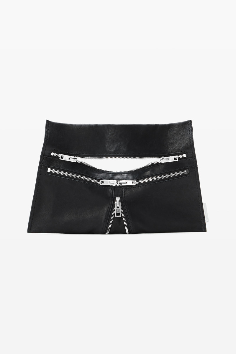 Black Medium Calfskin Geo Bag - 1