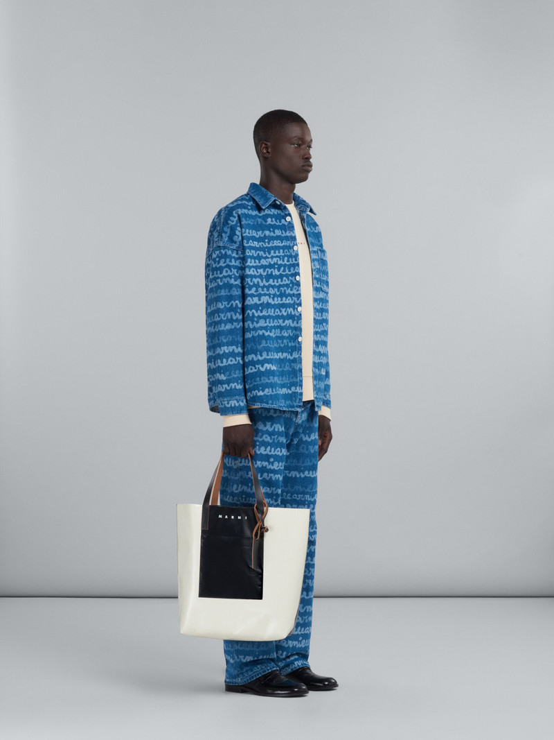 DENIM SPORTS SHIRT WITH MAREMARNI PRINT 5