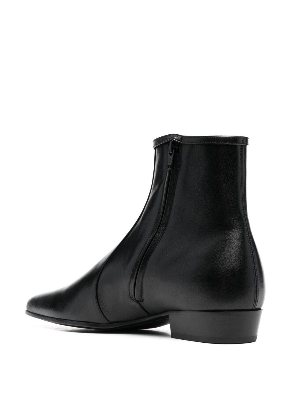 buckle-fastened pointed boots - 3