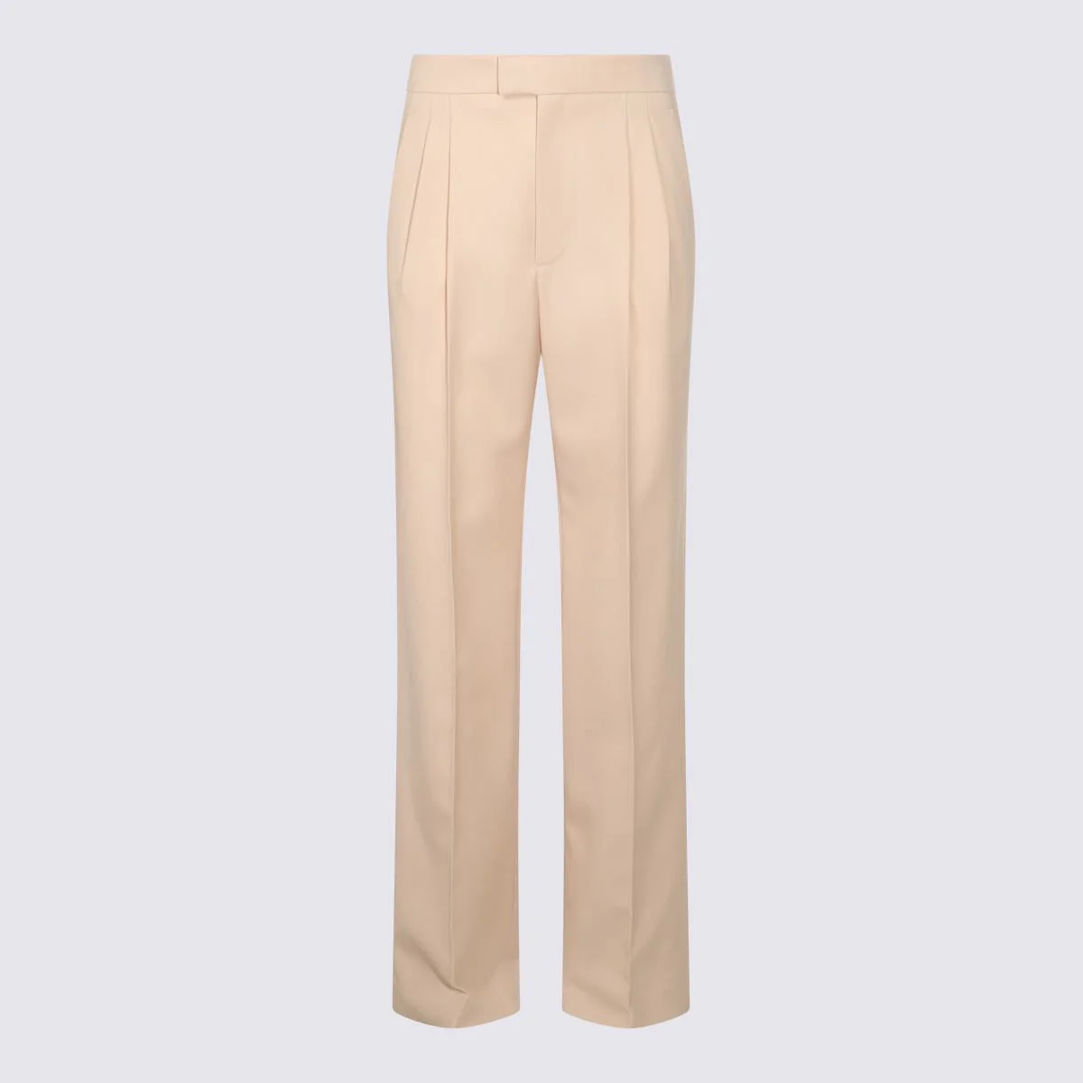 Valentino Garavani Beige Cotton Pants - 1
