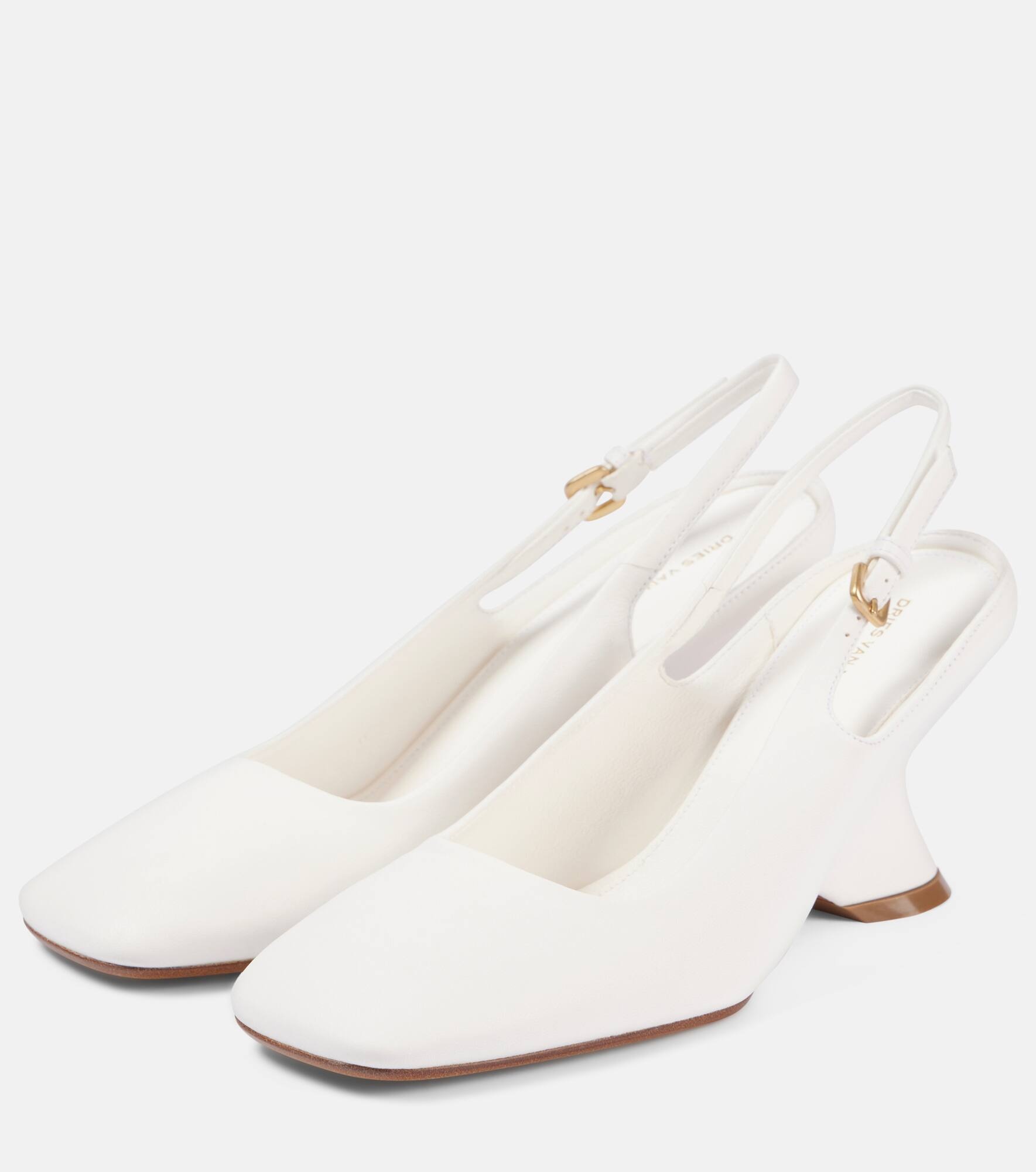 75 leather wedges - 4