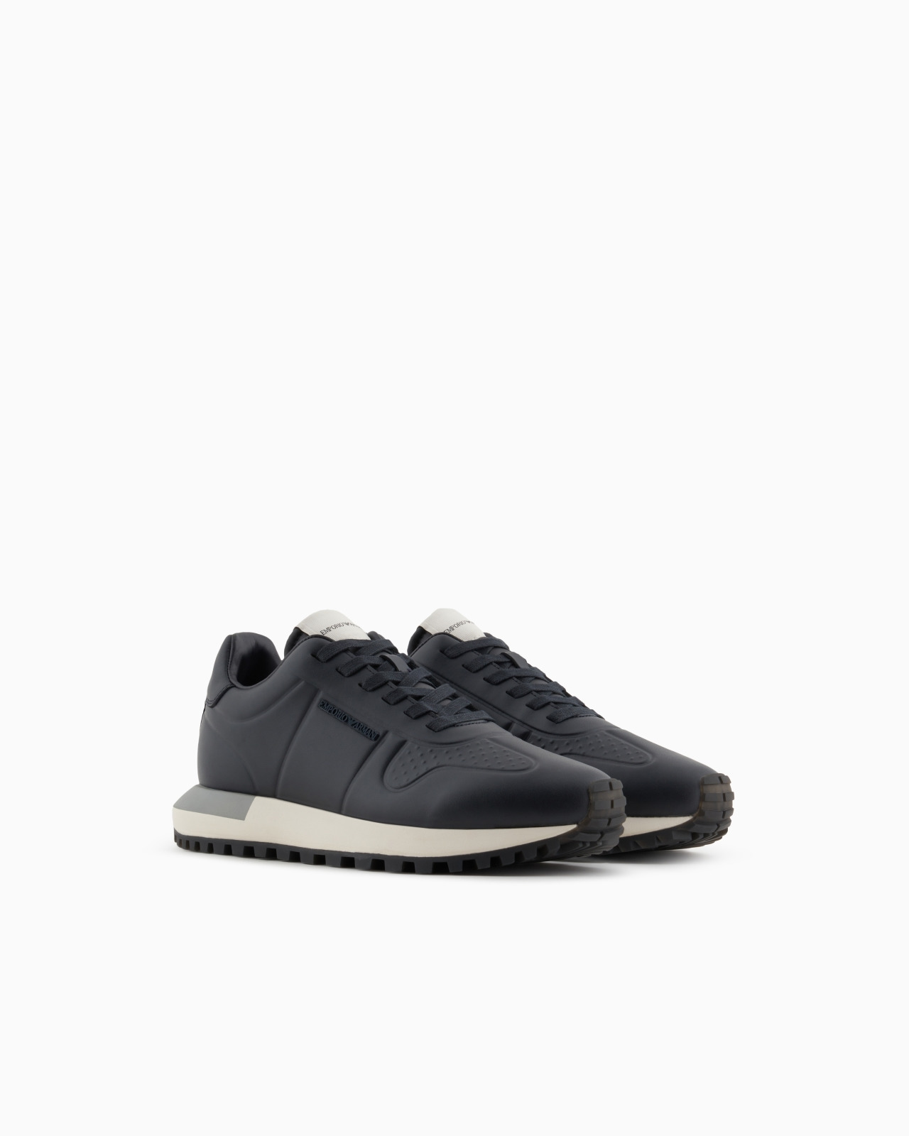 LEATHER SNEAKERS WITH THERMOFORMED DETAILS - 2