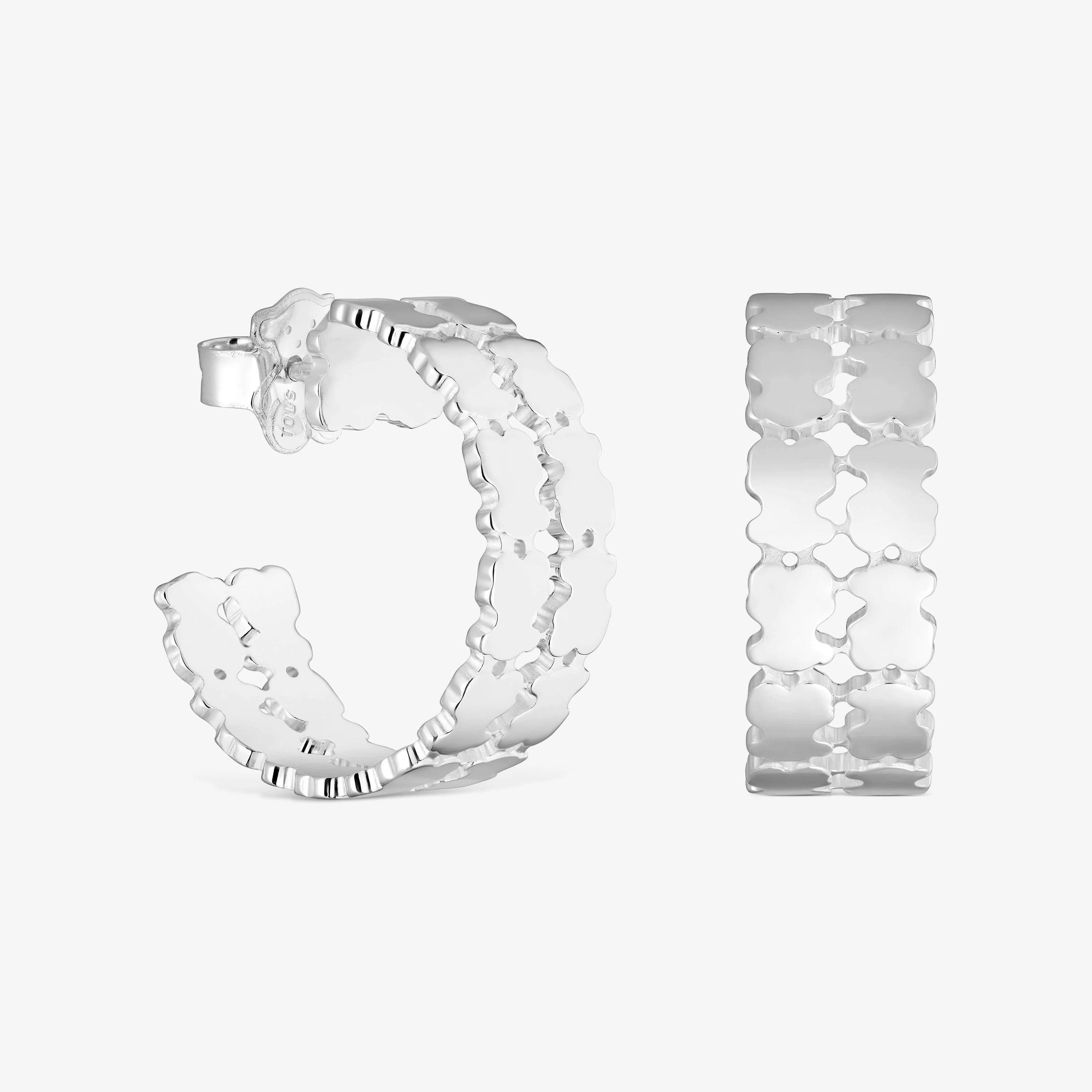 22 mm silver Hoop earrings TOUS Sweet 40s - 1