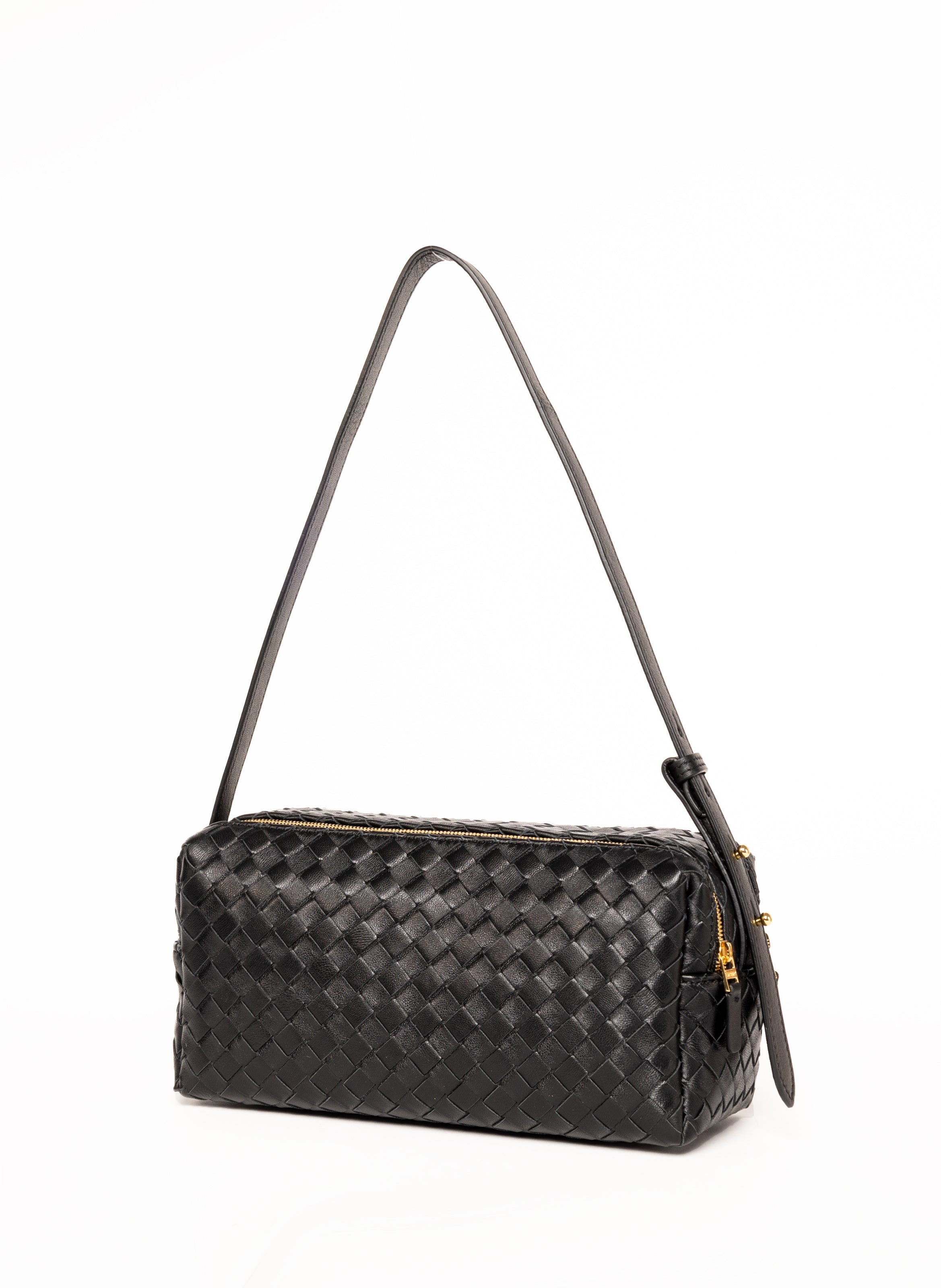 Trousse Intrecciata Leather Black - 3