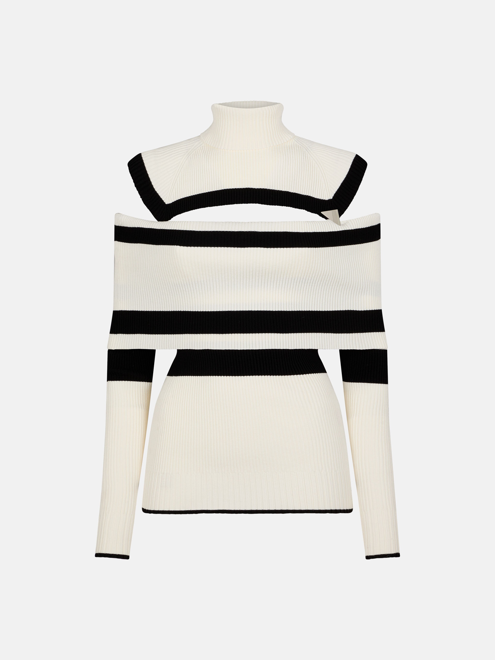 ''AMILIA'' BLACK AND WHITE TOP - 1