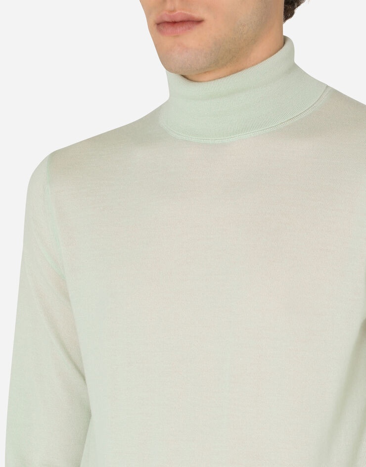Wool turtle-neck sweater - 4