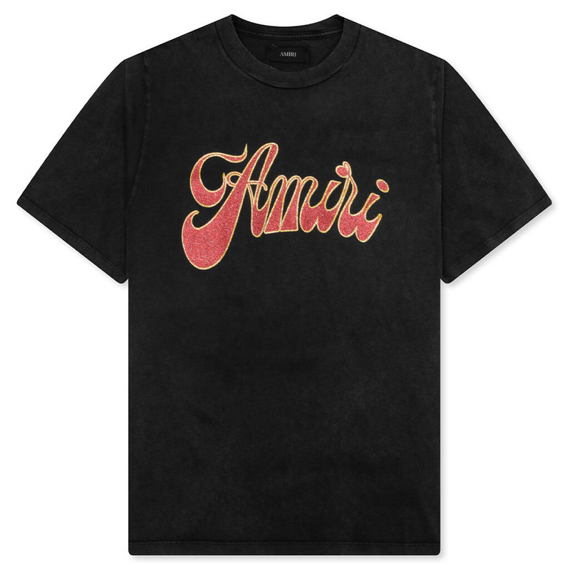 AMIRI GROOVY TEE - BLACK 1