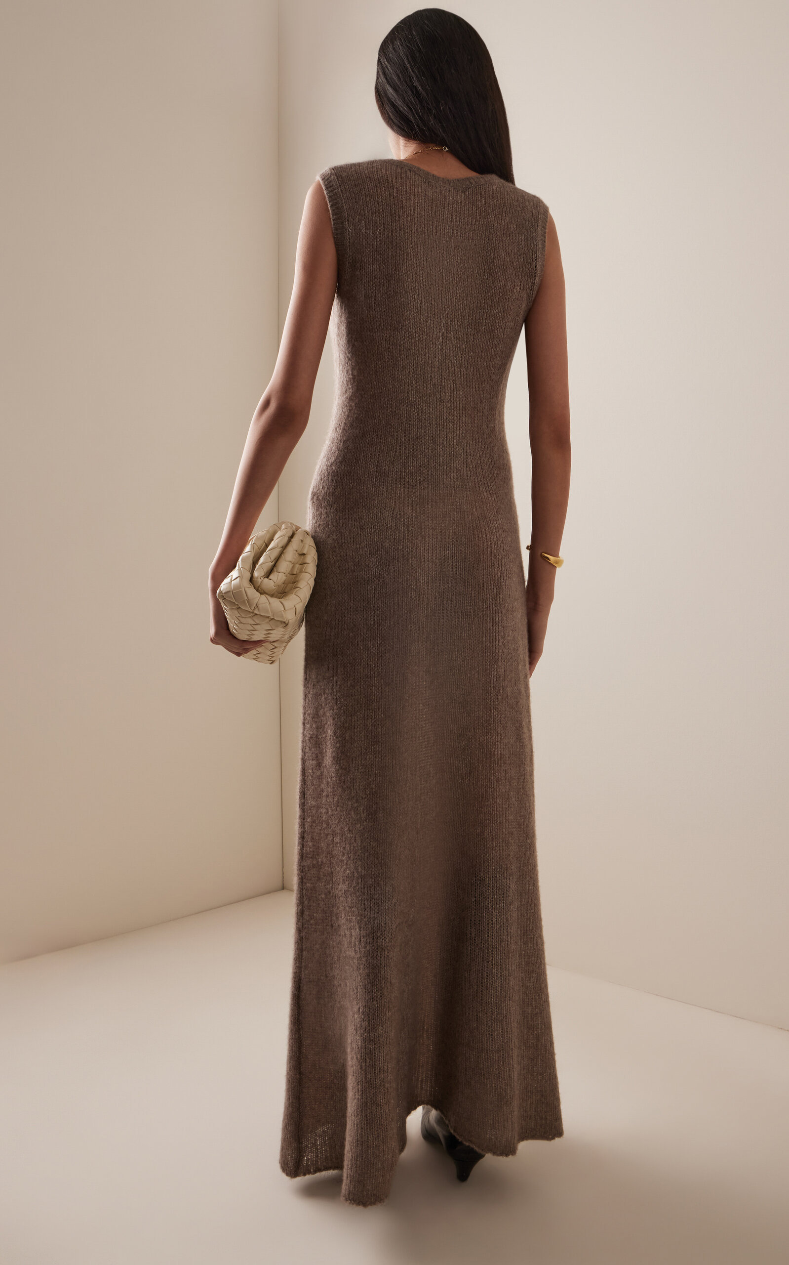 Madelena Cashmere-Silk Maxi Dress neutral - 4