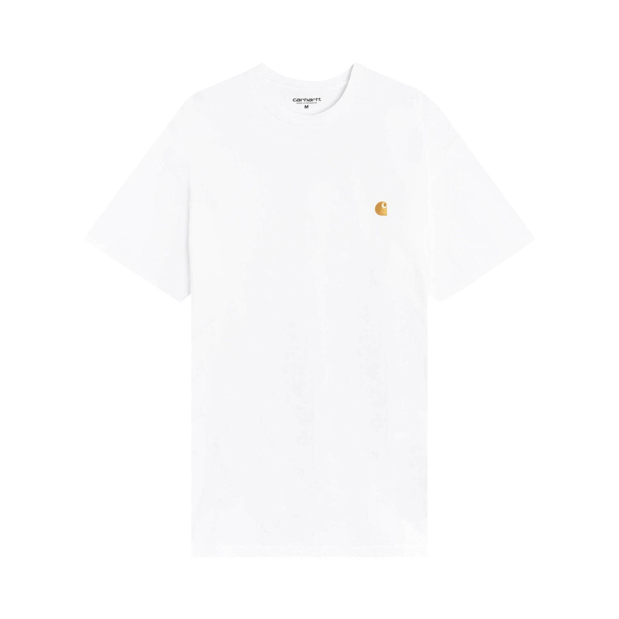 Carhartt WIP Short-Sleeve Chase T-Shirt 'White/Gold' - 1
