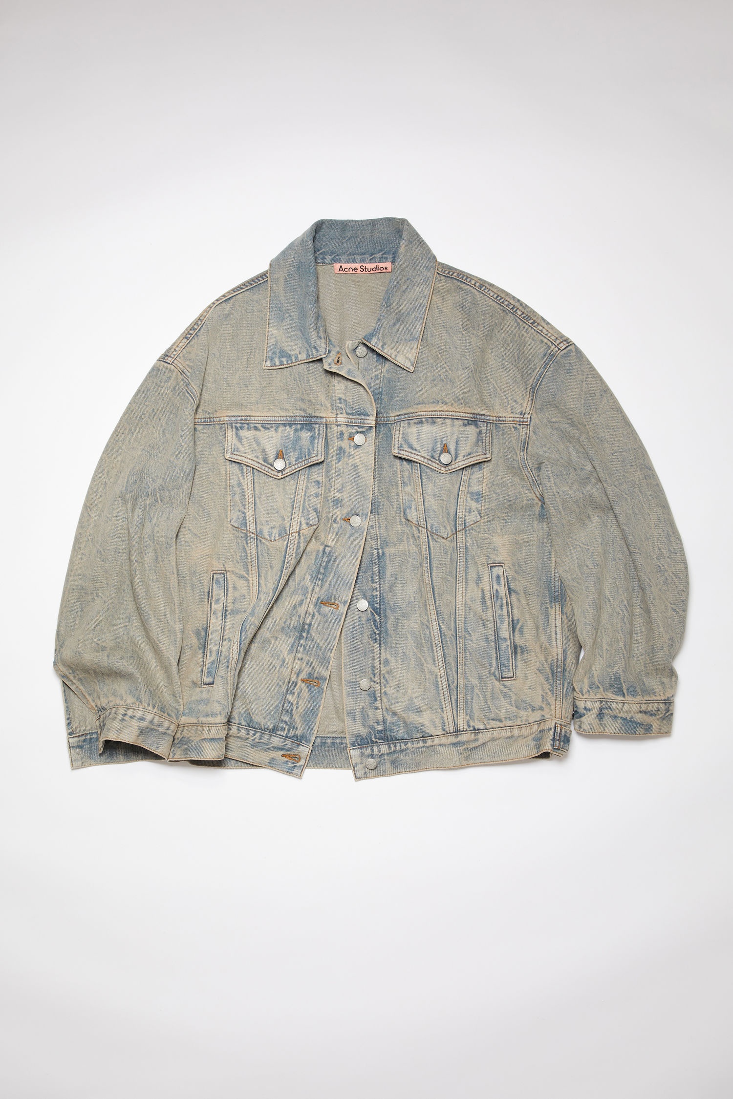 Denim jacket - Light blue/brown - 1