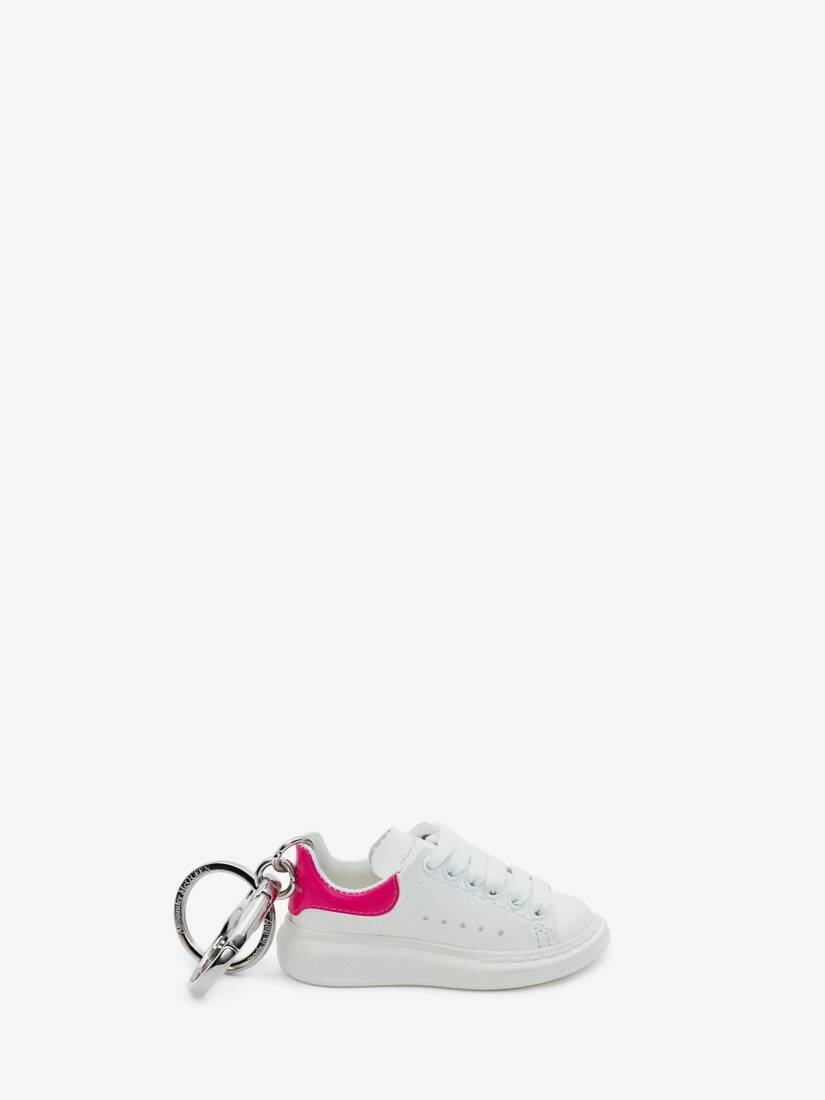 Oversized Sneaker Keyring in White/bobby Pink - 1