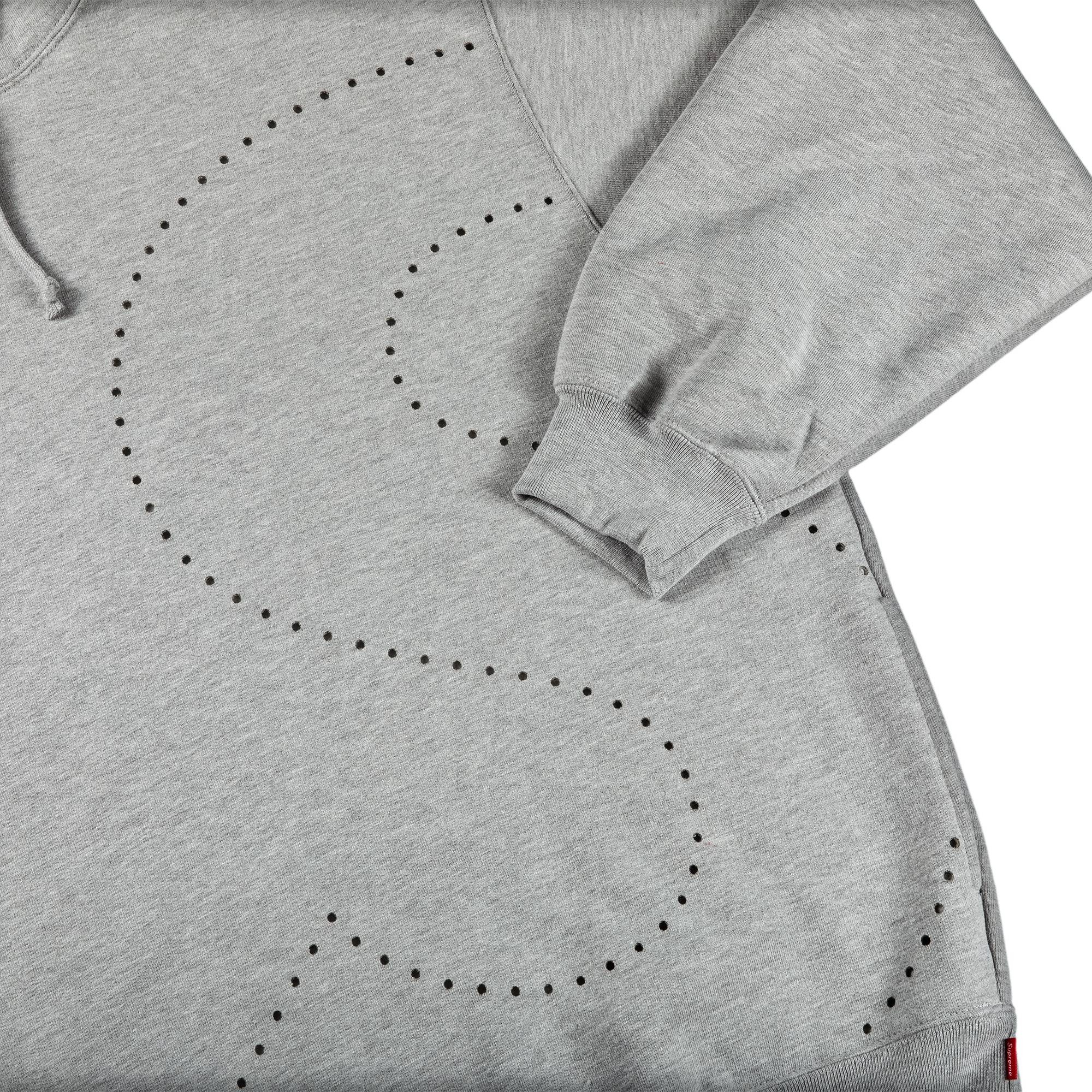 Supreme Laser Cut S Logo Hooded Sweatshirt 'Heather Grey' - 2