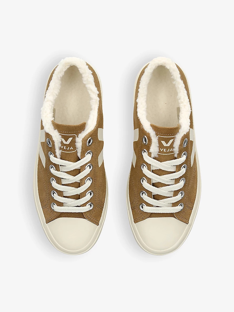 Wata shearling-lined suede low-top trainers - 2