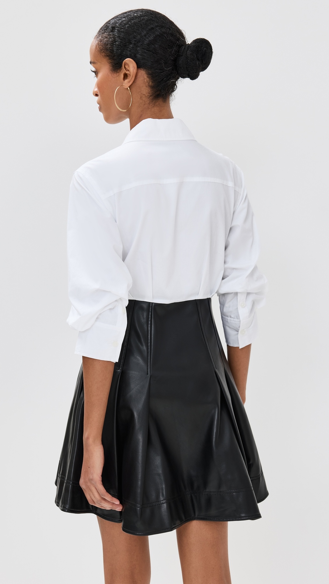 Padma Poplin Combo Mini Dress - 2