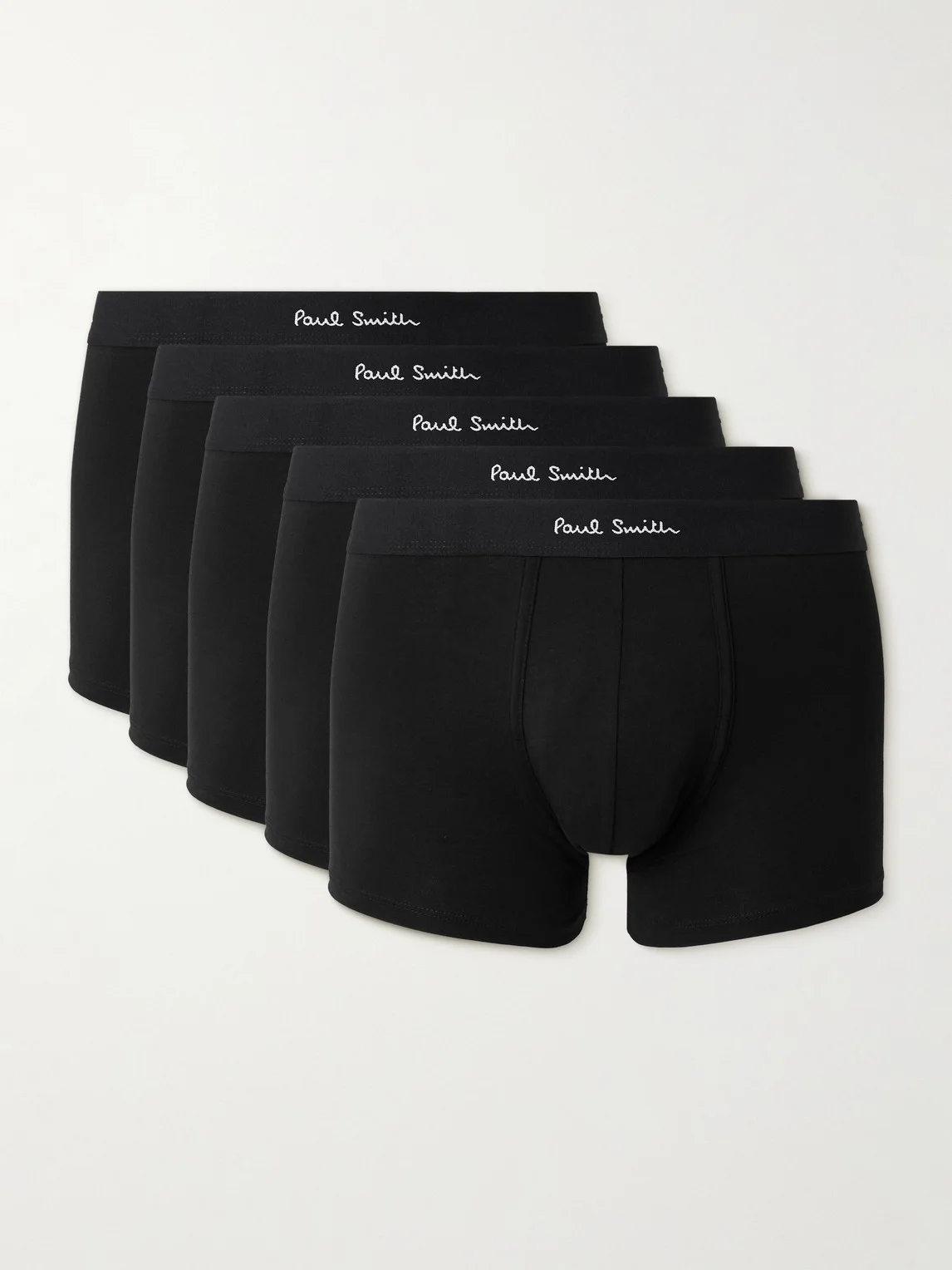 Five-Pack Stretch Organic Cotton-Jersey Boxer Briefs - 1