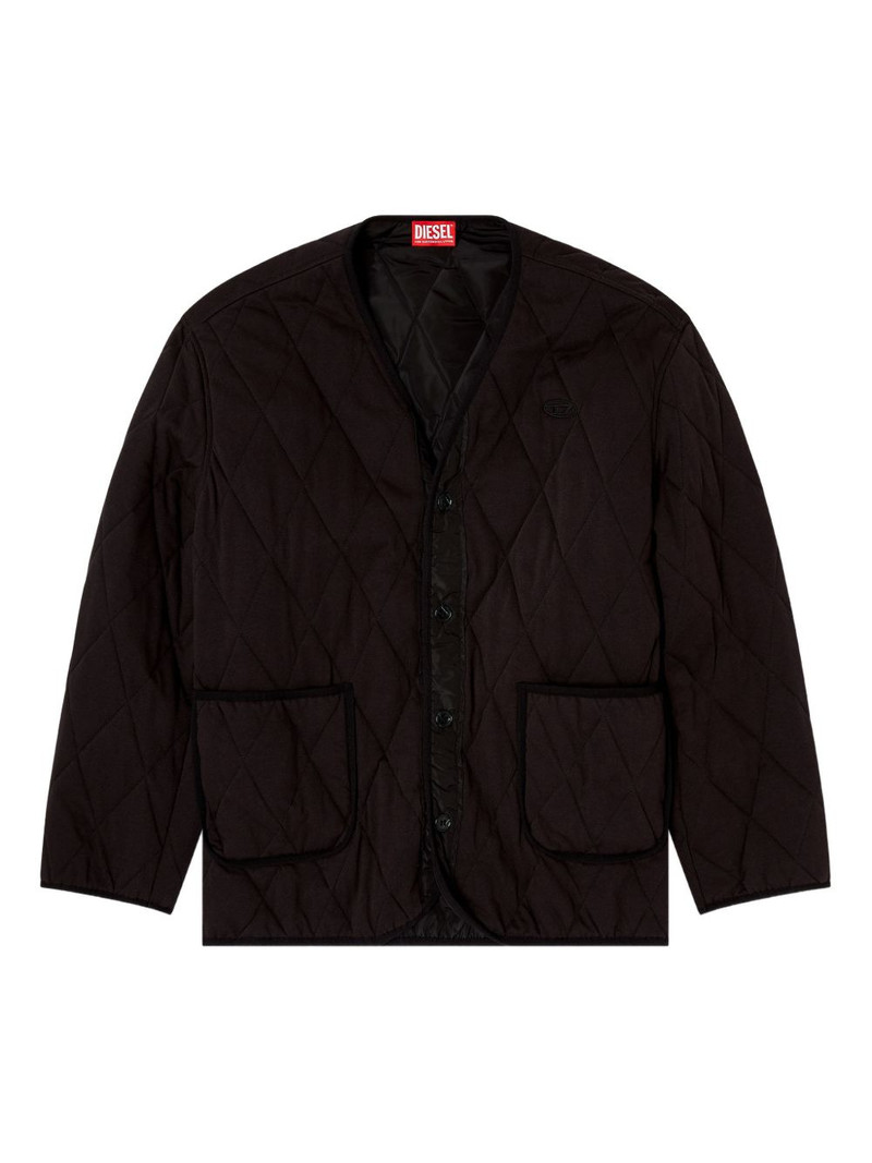 S-Boys quilted V-neck jacket 1
