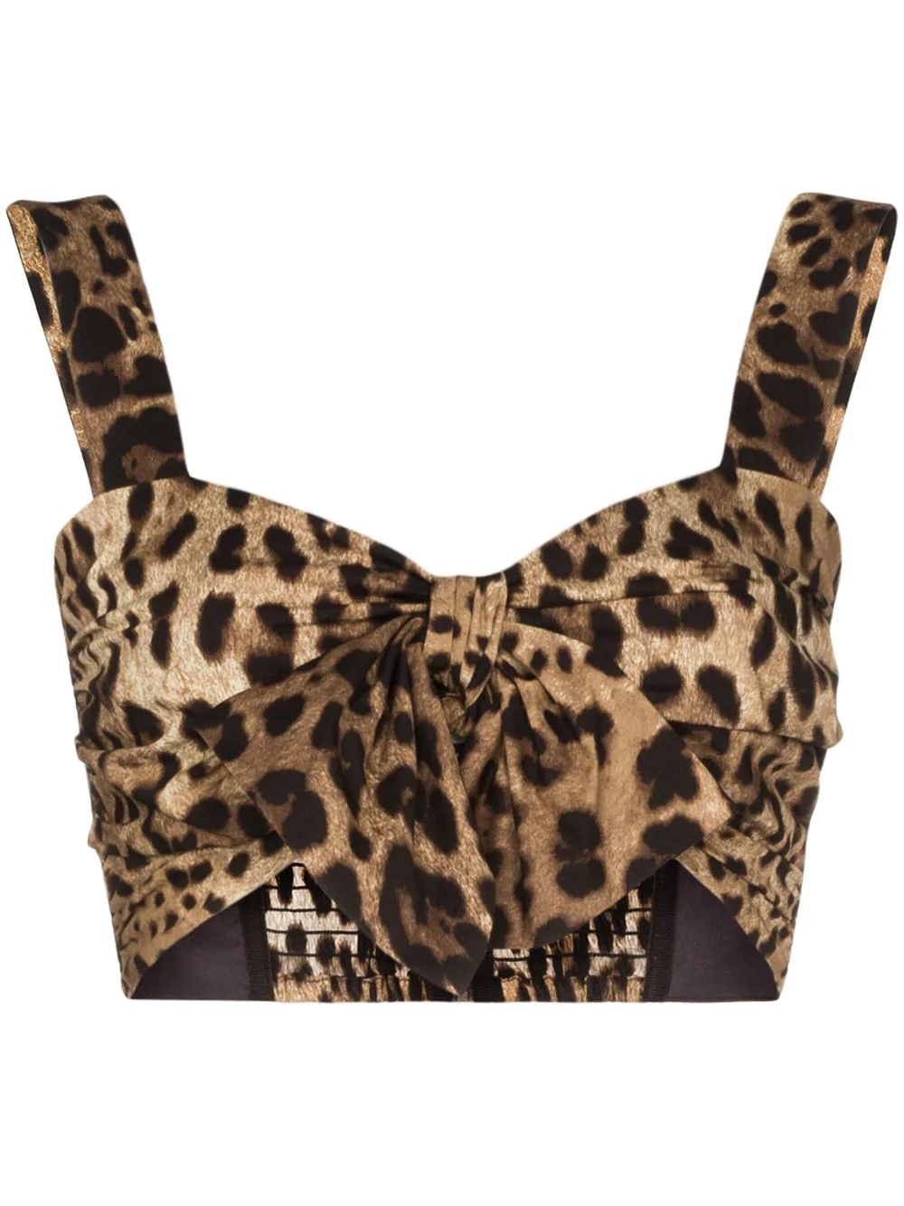 leopard print croptop - 1