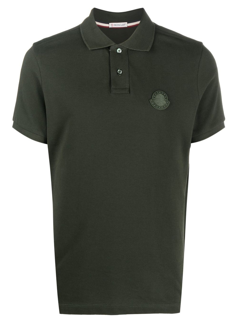 logo-patch short-sleeve polo shirt - 1