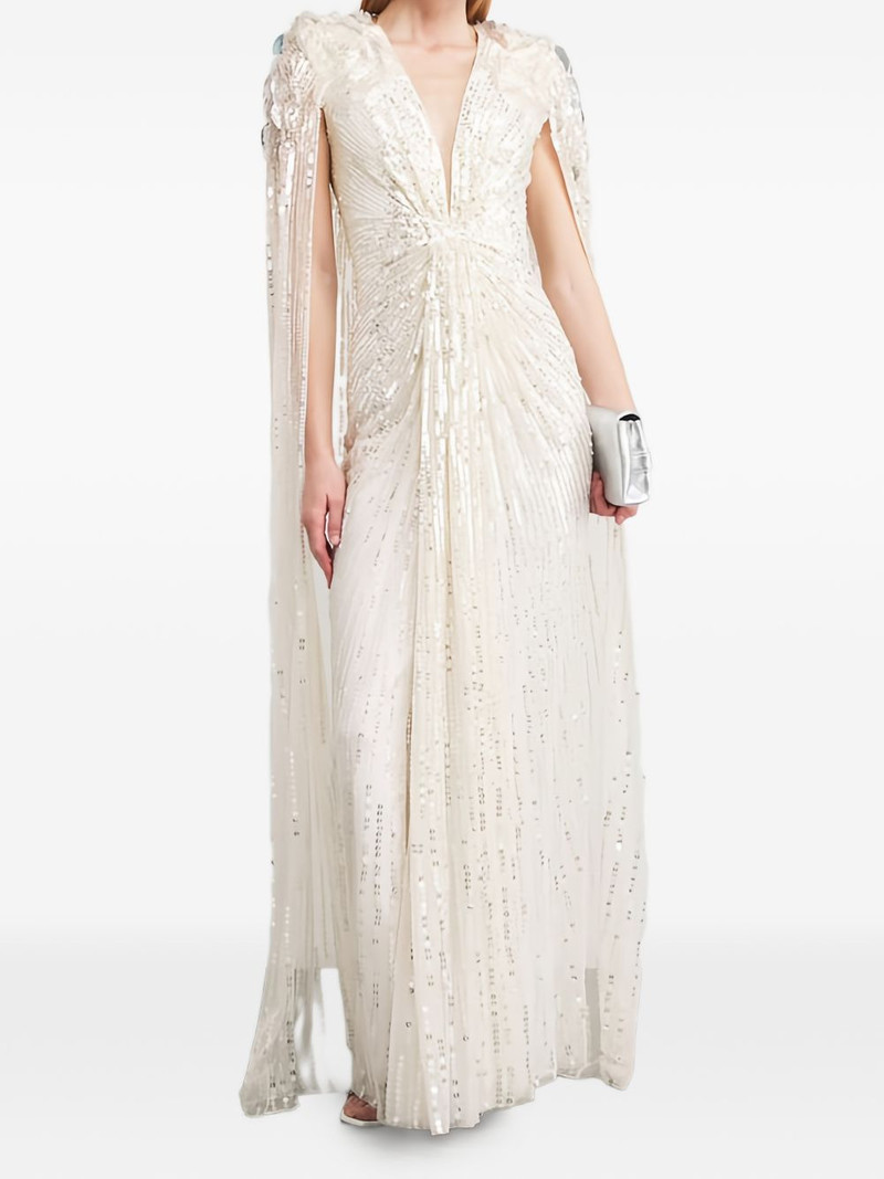 JENNY PACKHAM Goldfinger V-neck dress outlook