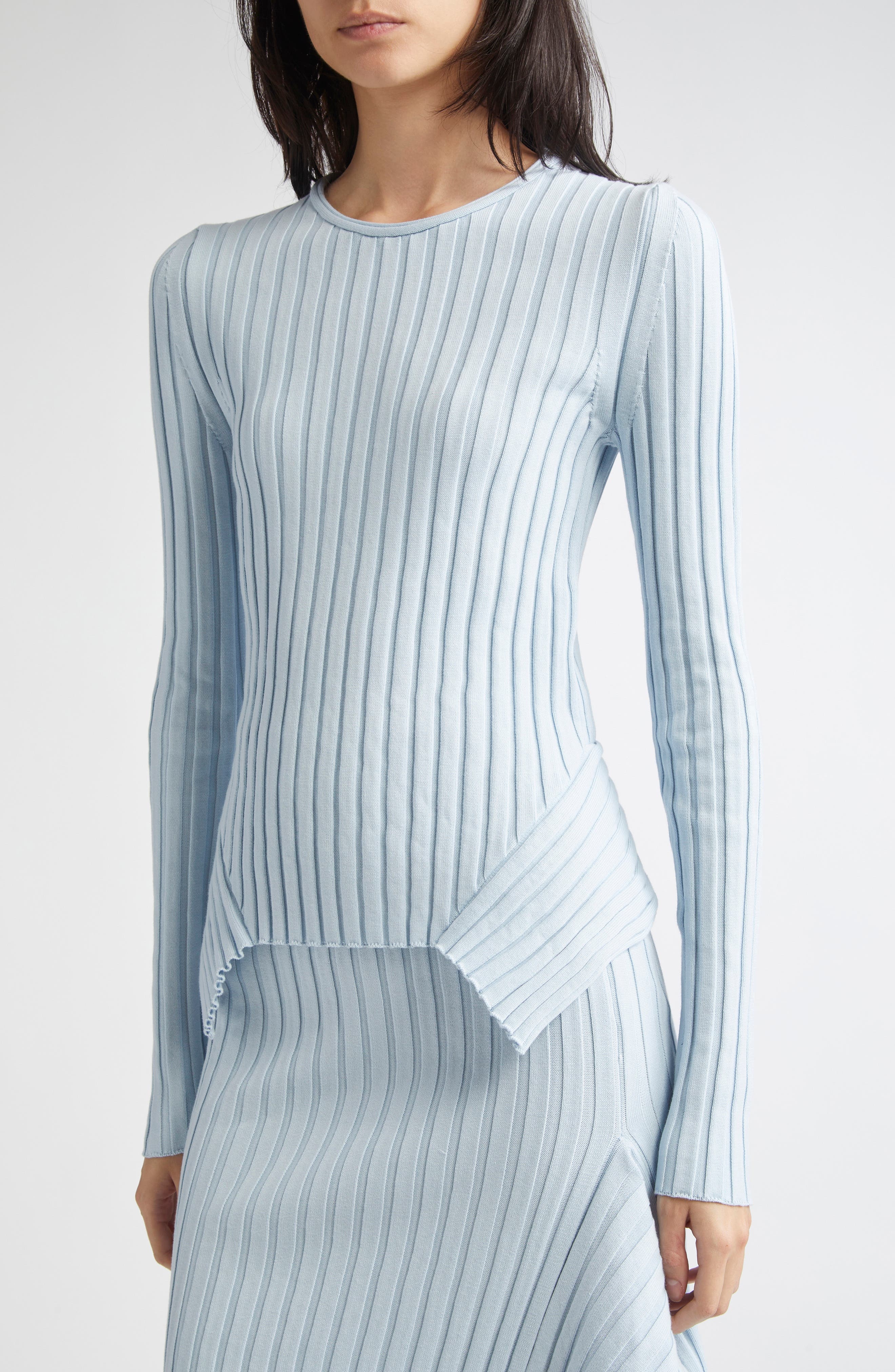 Stella McCartney Textured Knit Rib Sweater in 4210 - 5