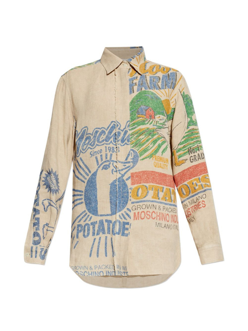 graphic-print shirt 1